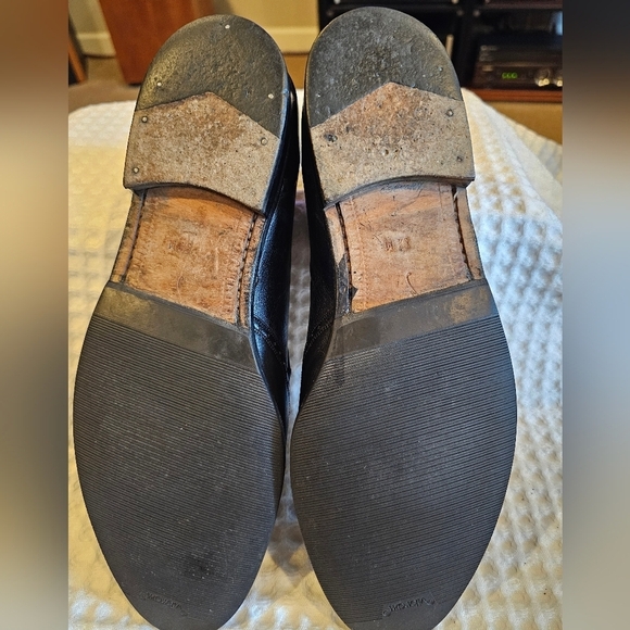 Mezlan Vintage Black Leather Tassel Jordan Wingtip Loafers Size 9.5 main image 13